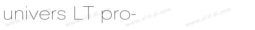 univers LT pro字体转换